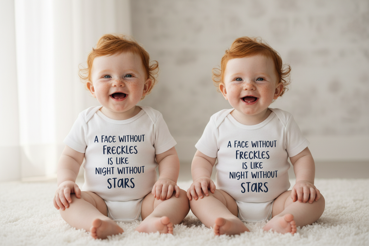 Twin Ginger Babies Bodysuit